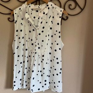 Adorable LOFT Polka Dot Blouse